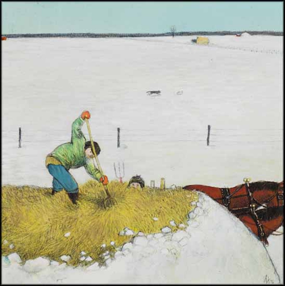 Hauling Hay by William Kurelek