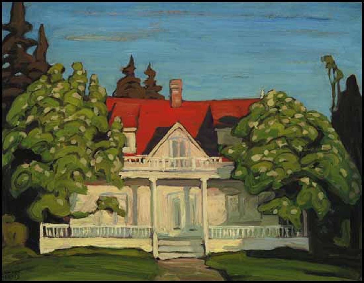 Cottage, Metis Beach, Que., Houses Group XXIX by Lawren Stewart Harris