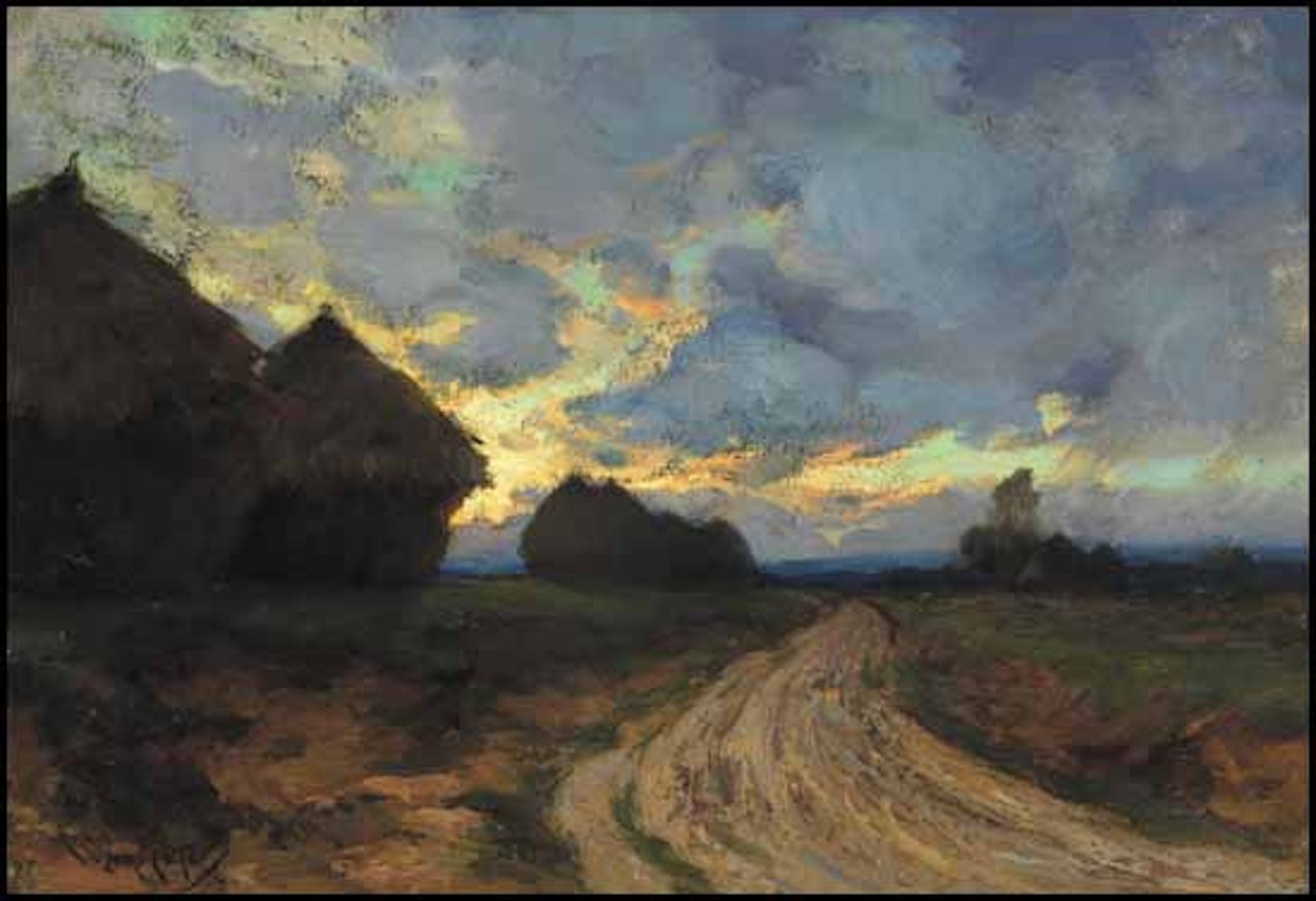 Vieille route de Rambouillet, soir by Marc-Aurele de Foy Suzor-Cote