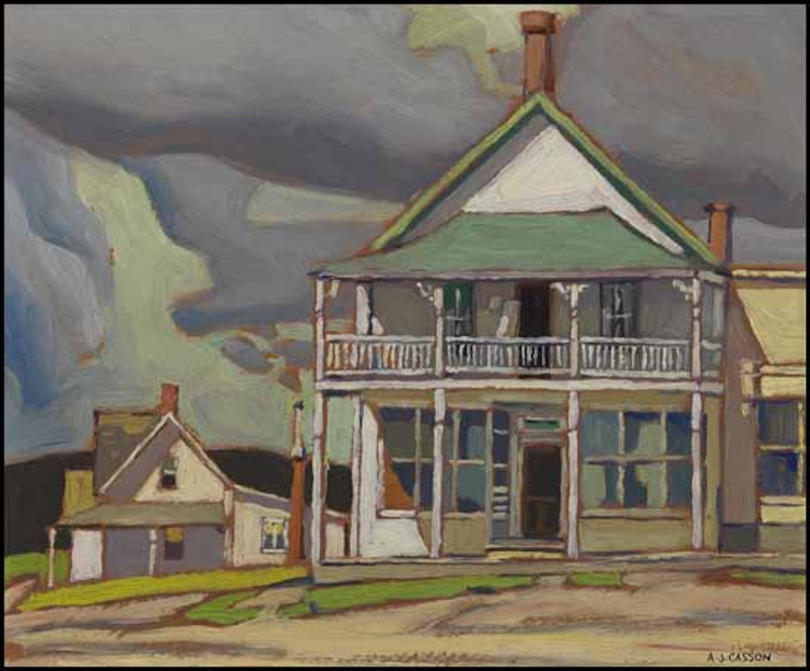Street Scene in Magnetawan by Alfred Joseph Casson