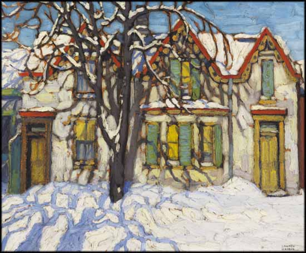 Houses on Gerrard Street by Lawren Stewart Harris