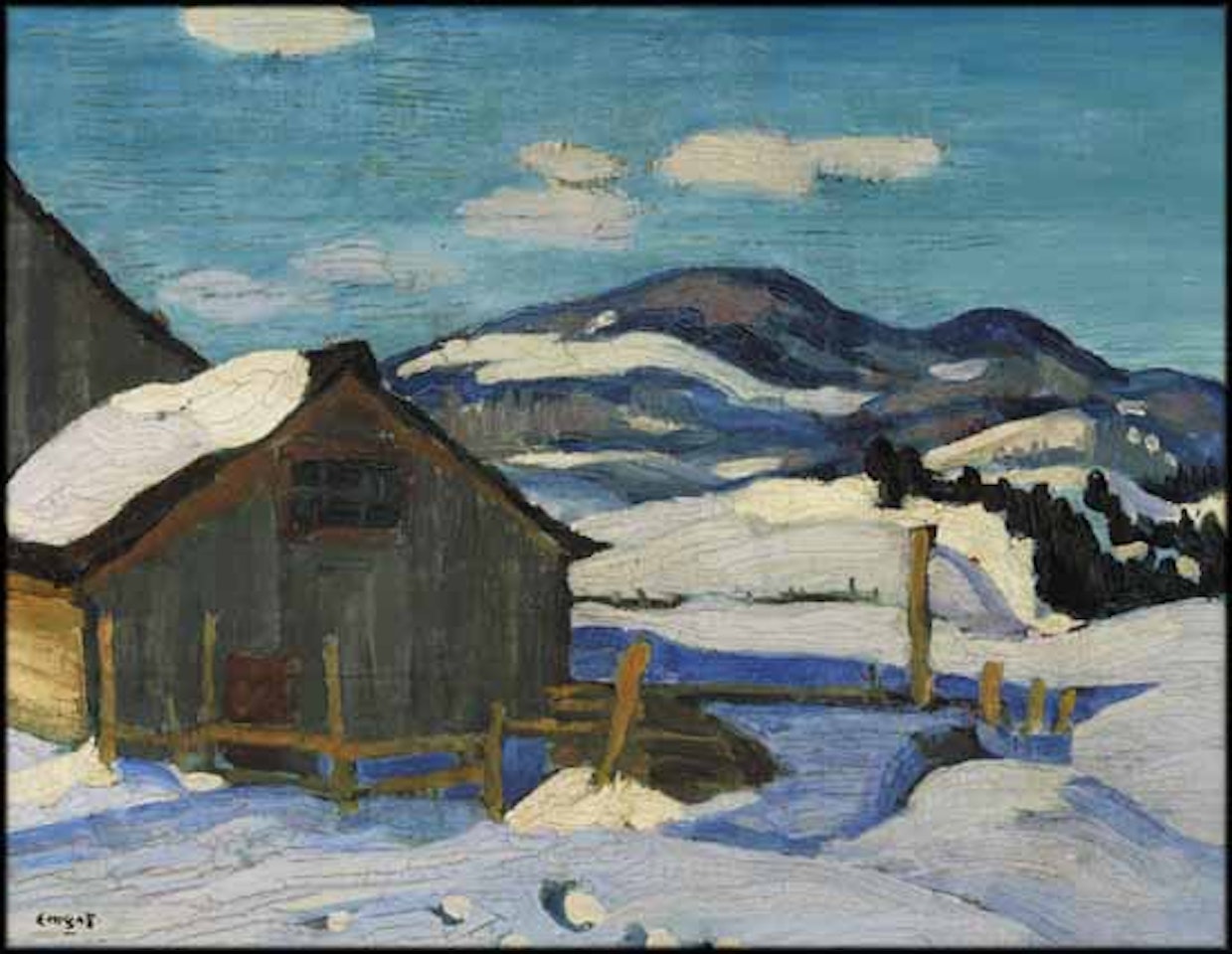 Snow Scene, Malbaie by Edwin Headley Holgate