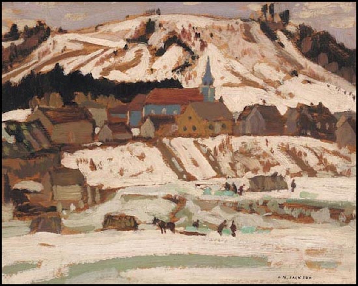 Ice Cutting, Tobin, Quebec by Alexander Young Jackson