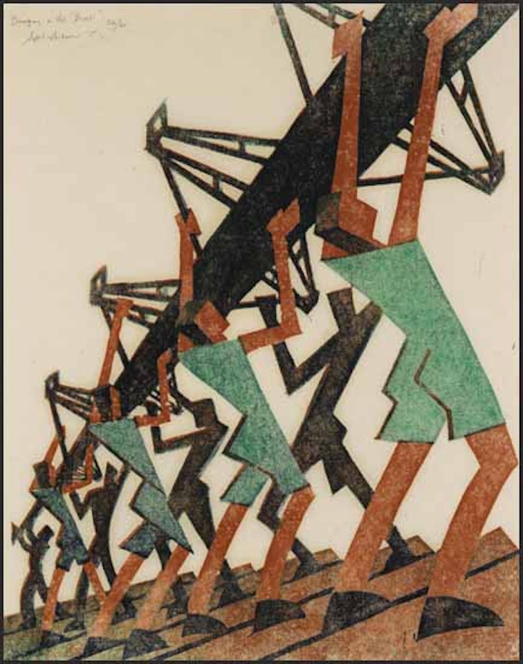 Bringing in the Boat by Sybil Andrews