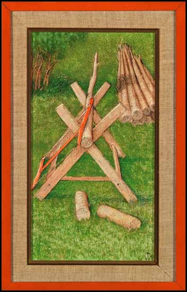 Birch Firewood by William Kurelek