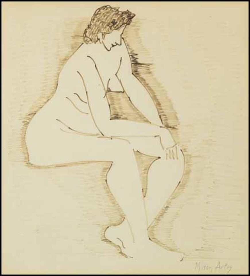 Thoughtful Nude by Milton Avery