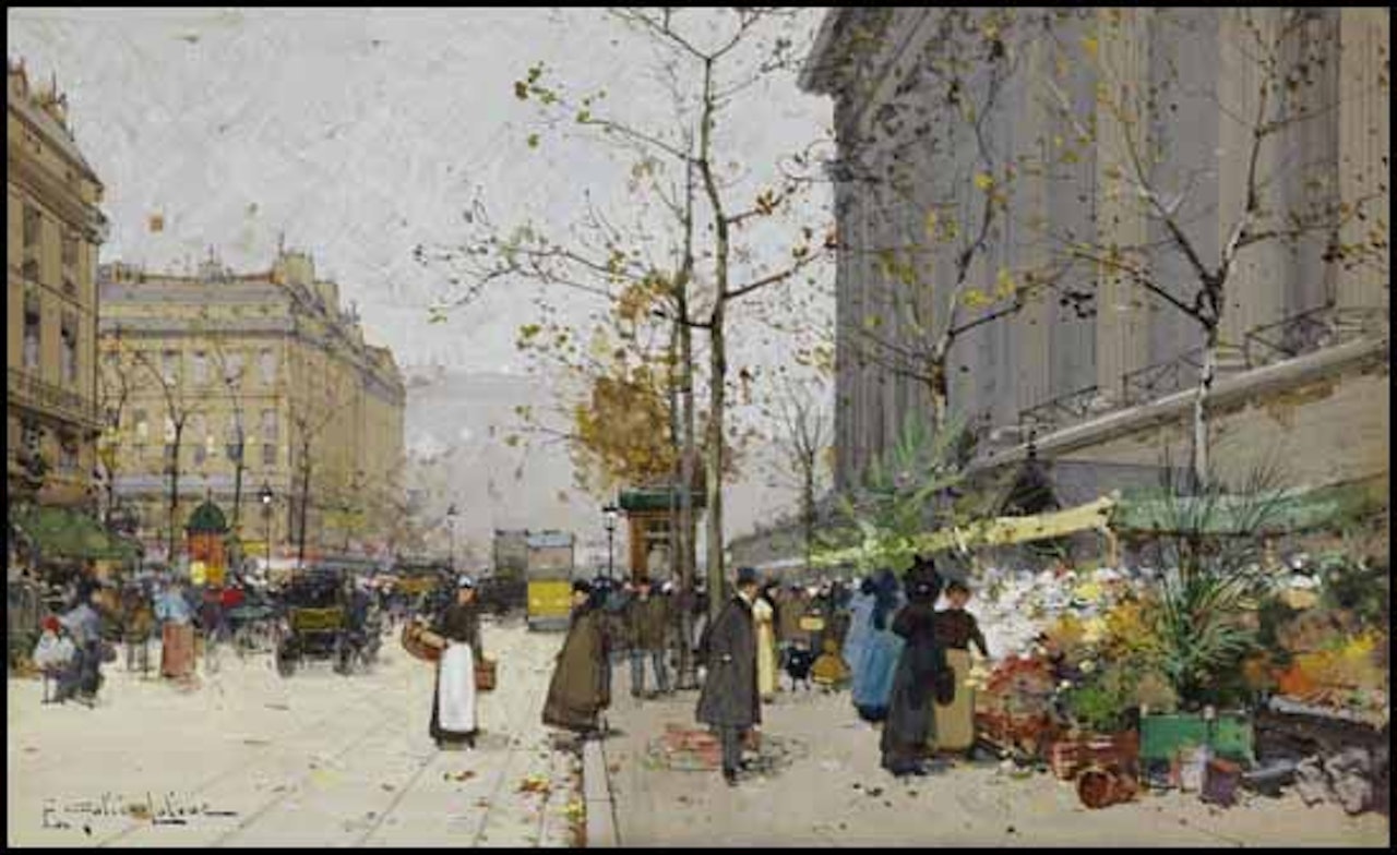 La Madeleine by Eugene Galien-Laloue