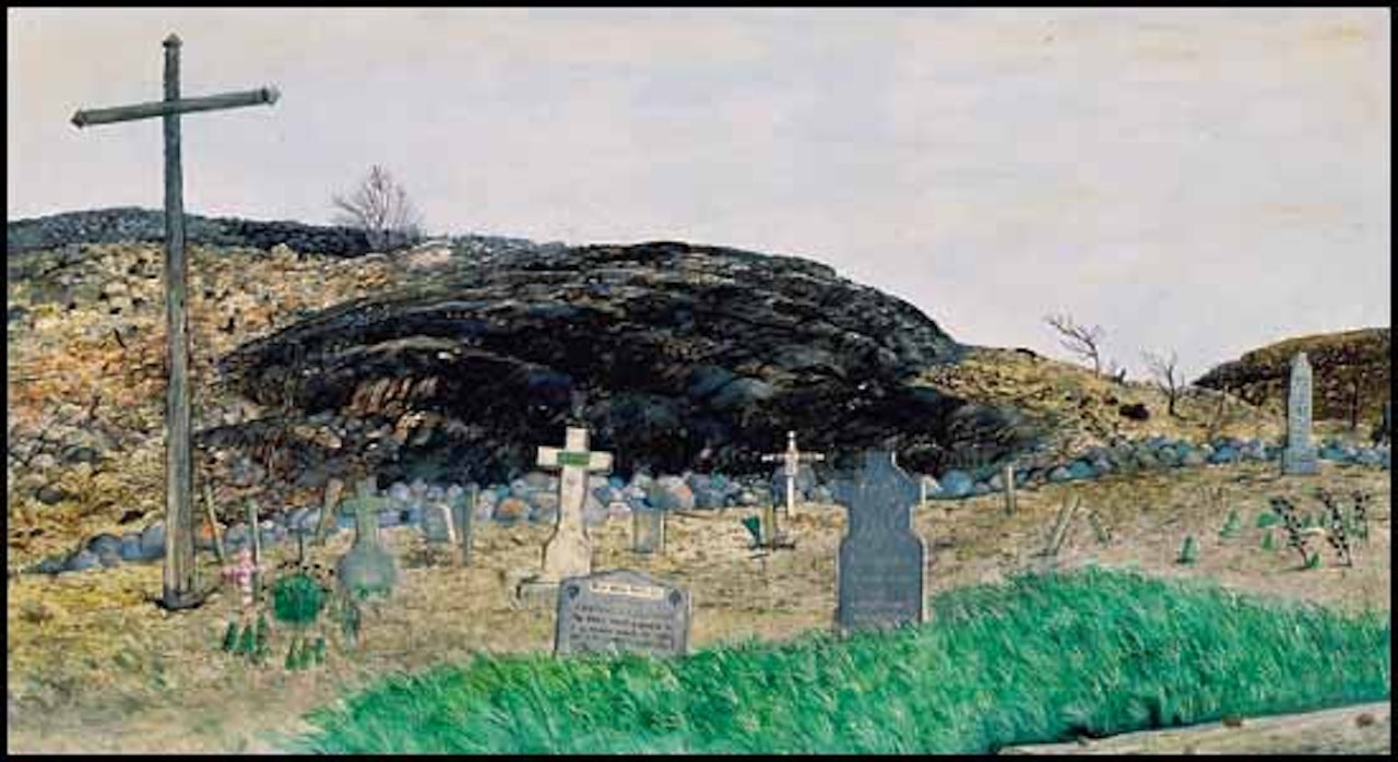 Wanapitei Graveyard by William Kurelek
