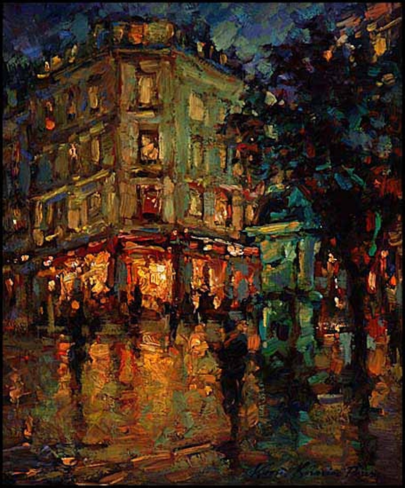 Paris Street Scene by Konstantin Alekseevich Korovin