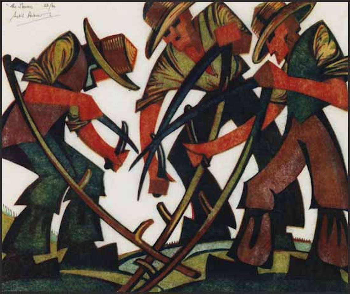 The Mowers by Sybil Andrews