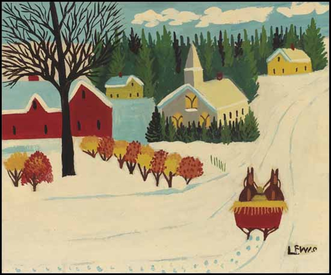 Winter Scene by Maud Lewis