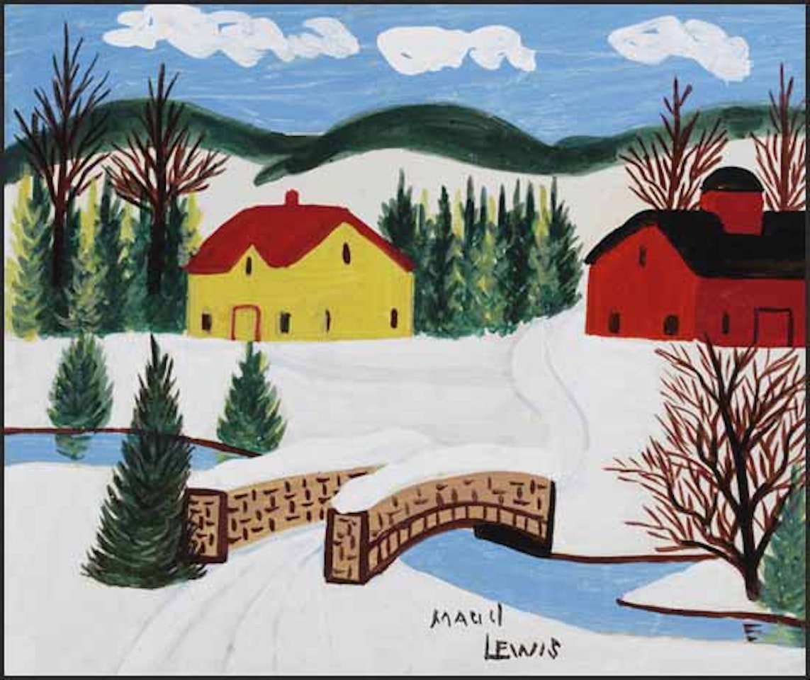 Snow Covered Bridge by Maud Lewis