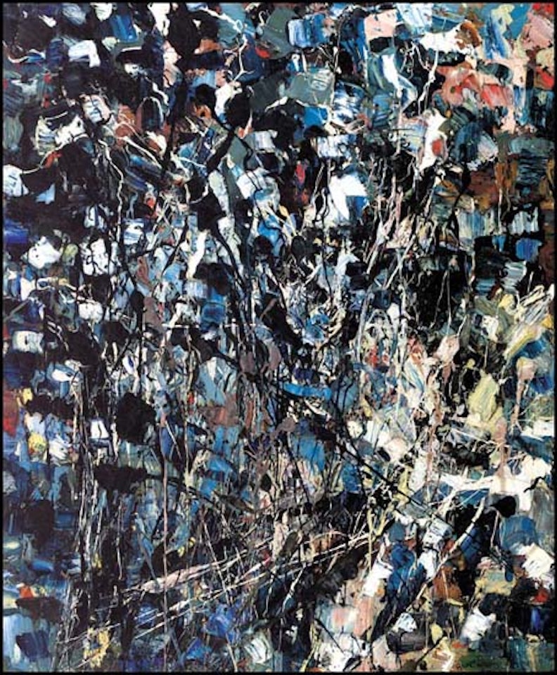 Le progrès envahi par la forêt by Jean-Paul Riopelle