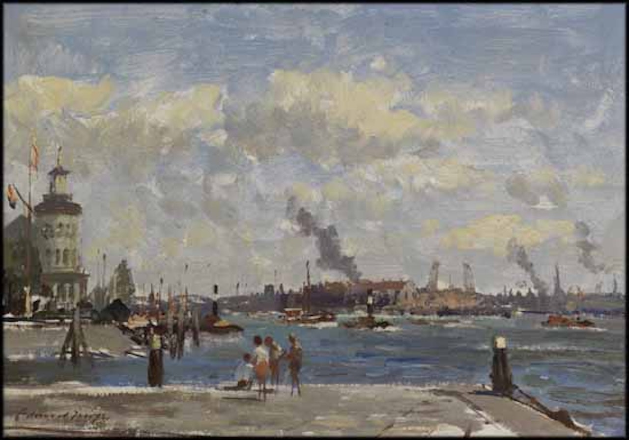 Rotterdam Waterway by Edward Seago