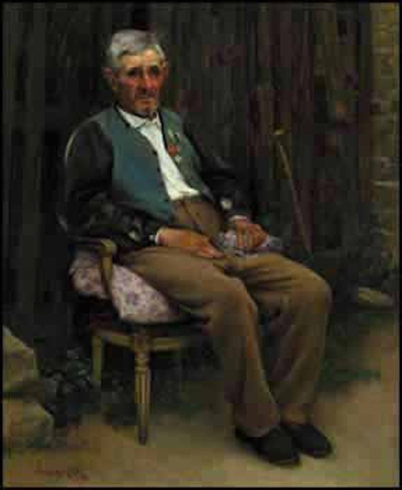 Portrait d"un Vieux Paralyse by Marc-Aurele de Foy Suzor-Cote