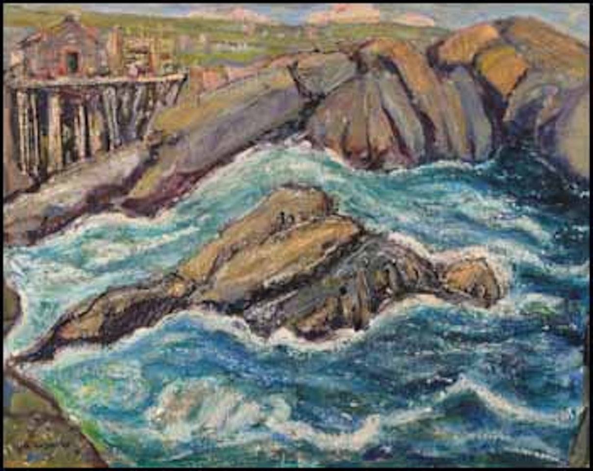 Tide Running, Newfoundland; Darryl"s Hole by Arthur Lismer