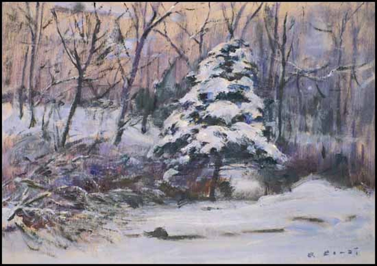 A Westmount Garden in Winter by Robert Pilot
