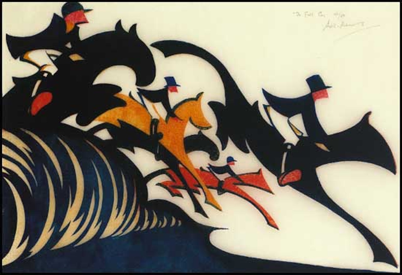 In Full Cry by Sybil Andrews