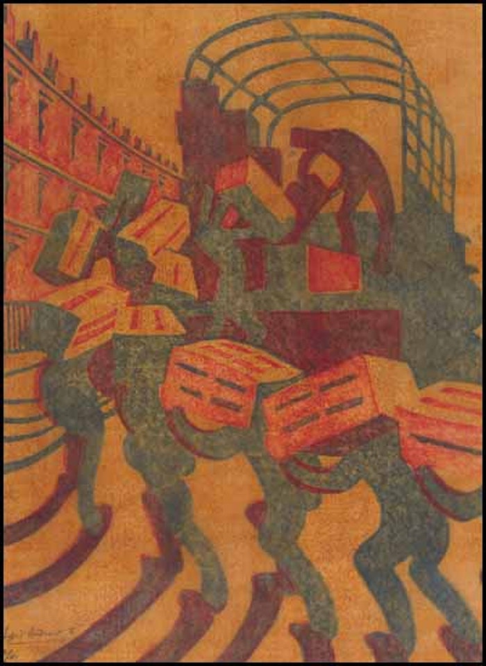 Oranges by Sybil Andrews