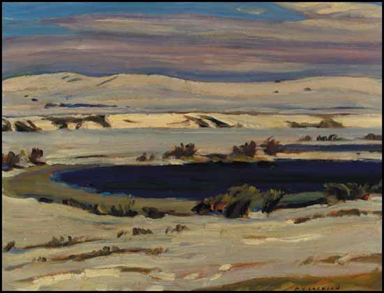Winter Lake, Pincher Creek, Alberta by Alexander Young Jackson