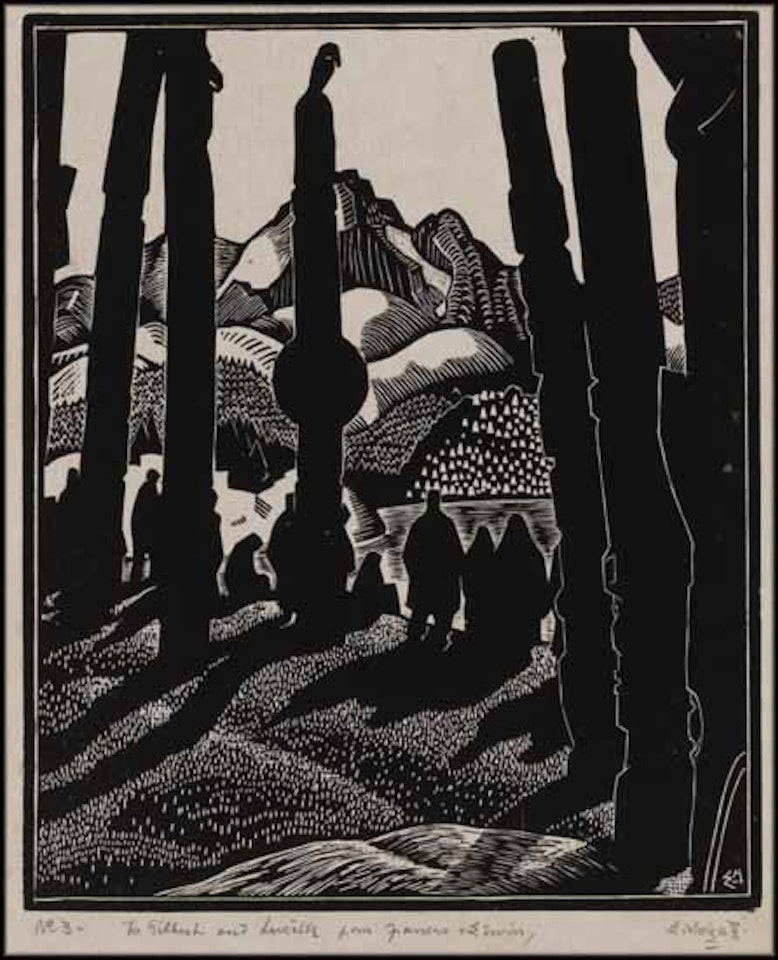 Totem Poles, No. 4 by Edwin Headley Holgate