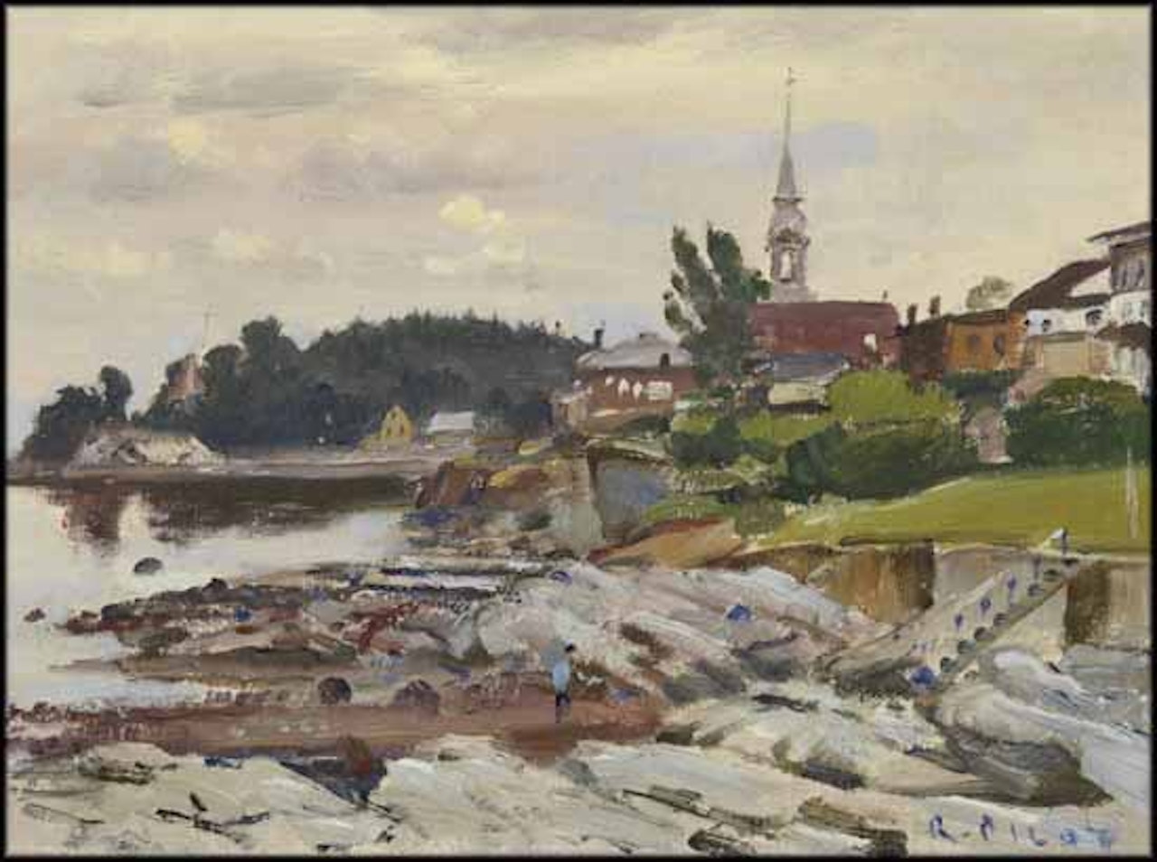 The Church at Pointe au Pic, Murray Bay by Robert Pilot