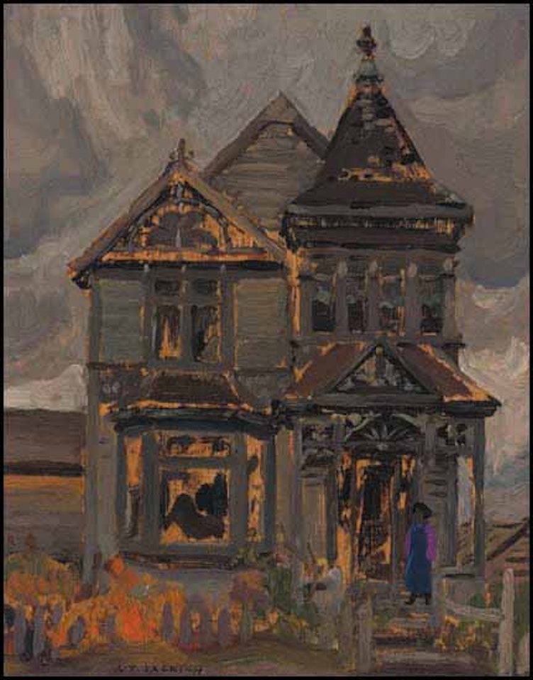 Indian House, Port Simpson, BC by Alexander Young Jackson