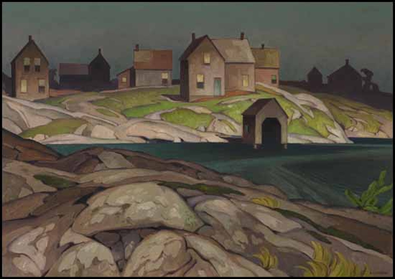 Village in the Rock Country by Alfred Joseph Casson