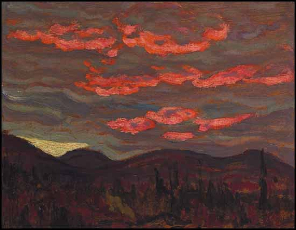 Sunset, Algoma / Evening, Algoma by Alexander Young Jackson