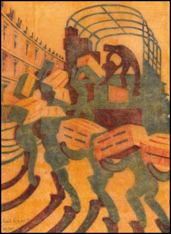 Oranges by Sybil Andrews