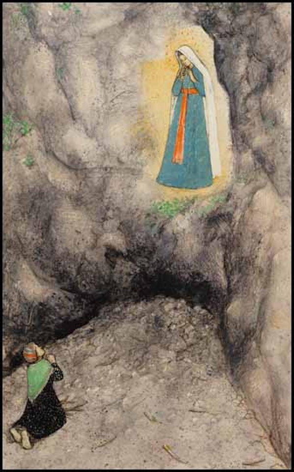 Saint Bernadette at Lourdes by William Kurelek
