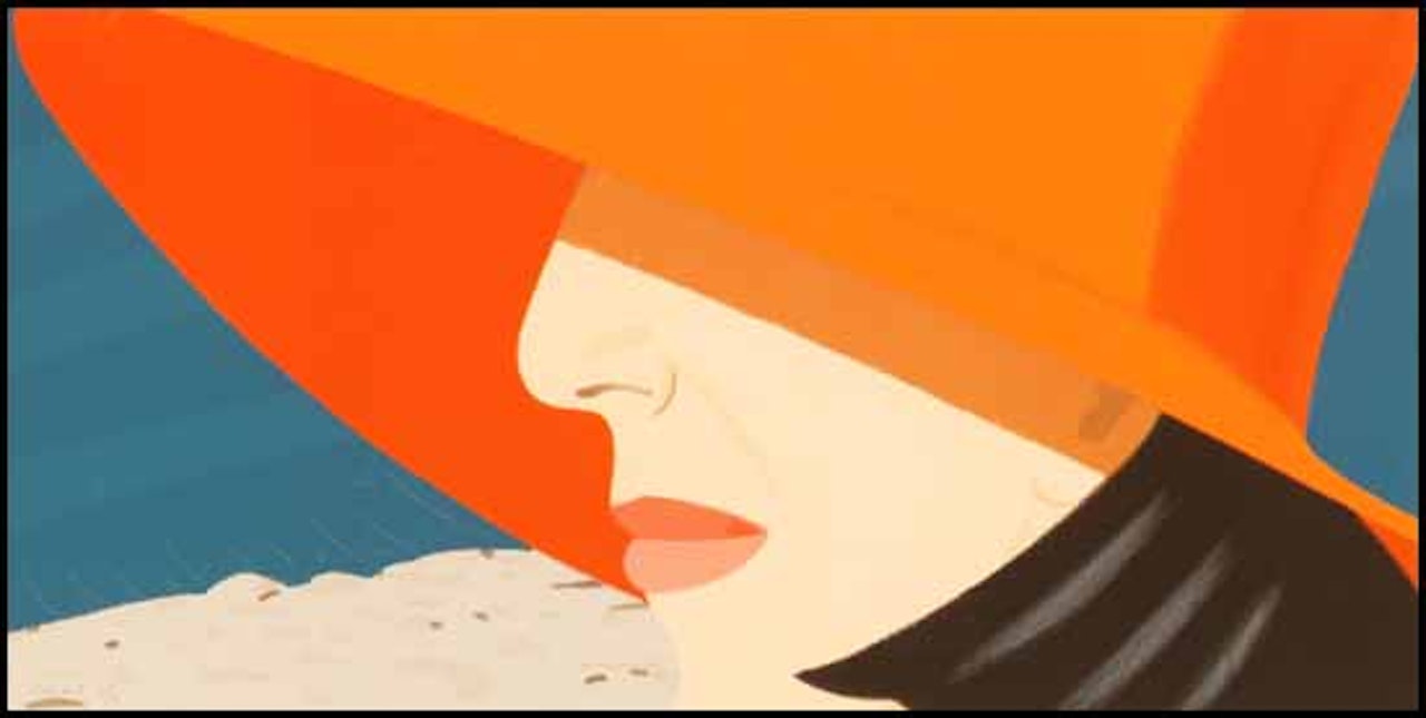 Orange Hat by Alex Katz