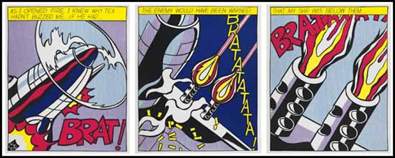 As I Opened Fire Poster (C. App. 5) by Roy Lichtenstein