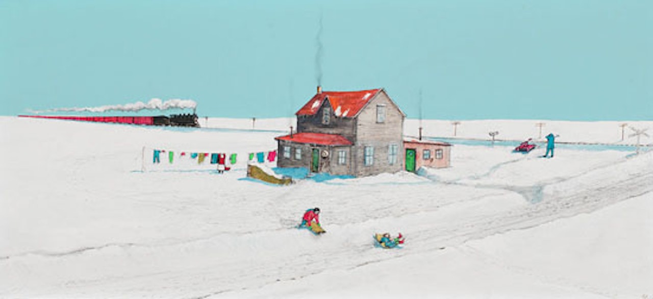 Section Foreman"s Home, Southern Alberta by William Kurelek