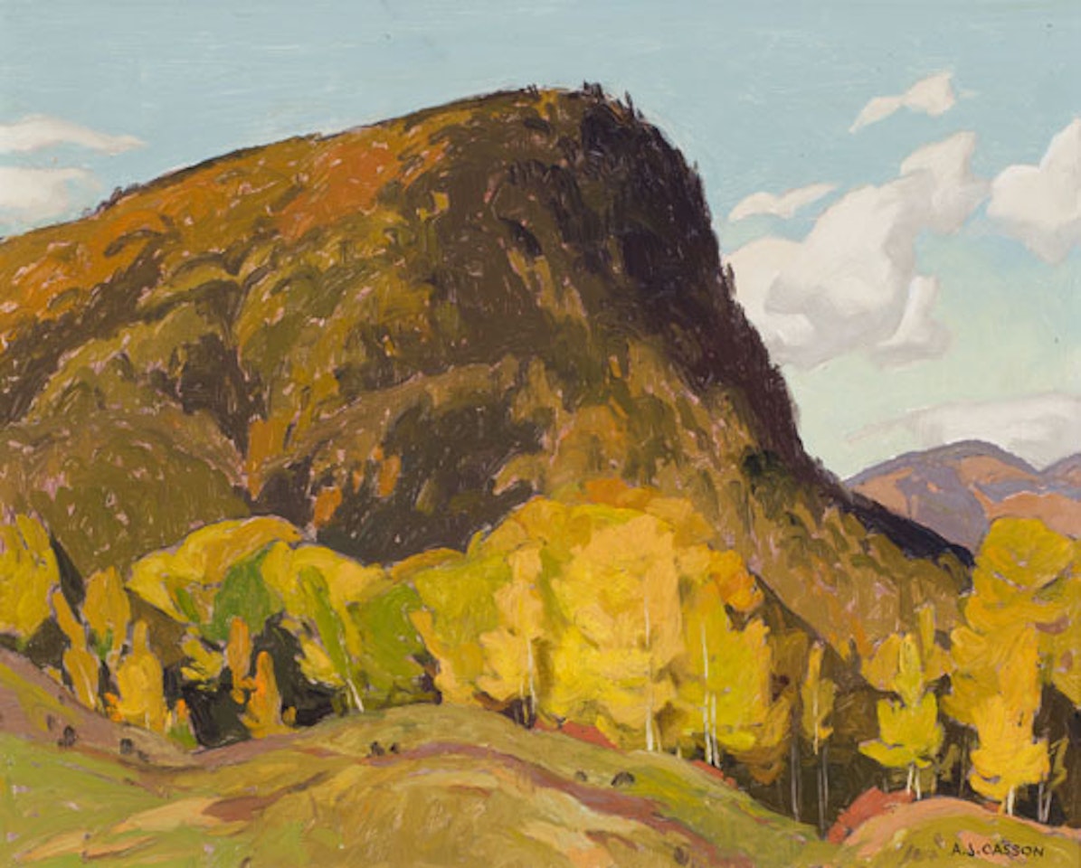 Hills at Dam Lake by Alfred Joseph Casson