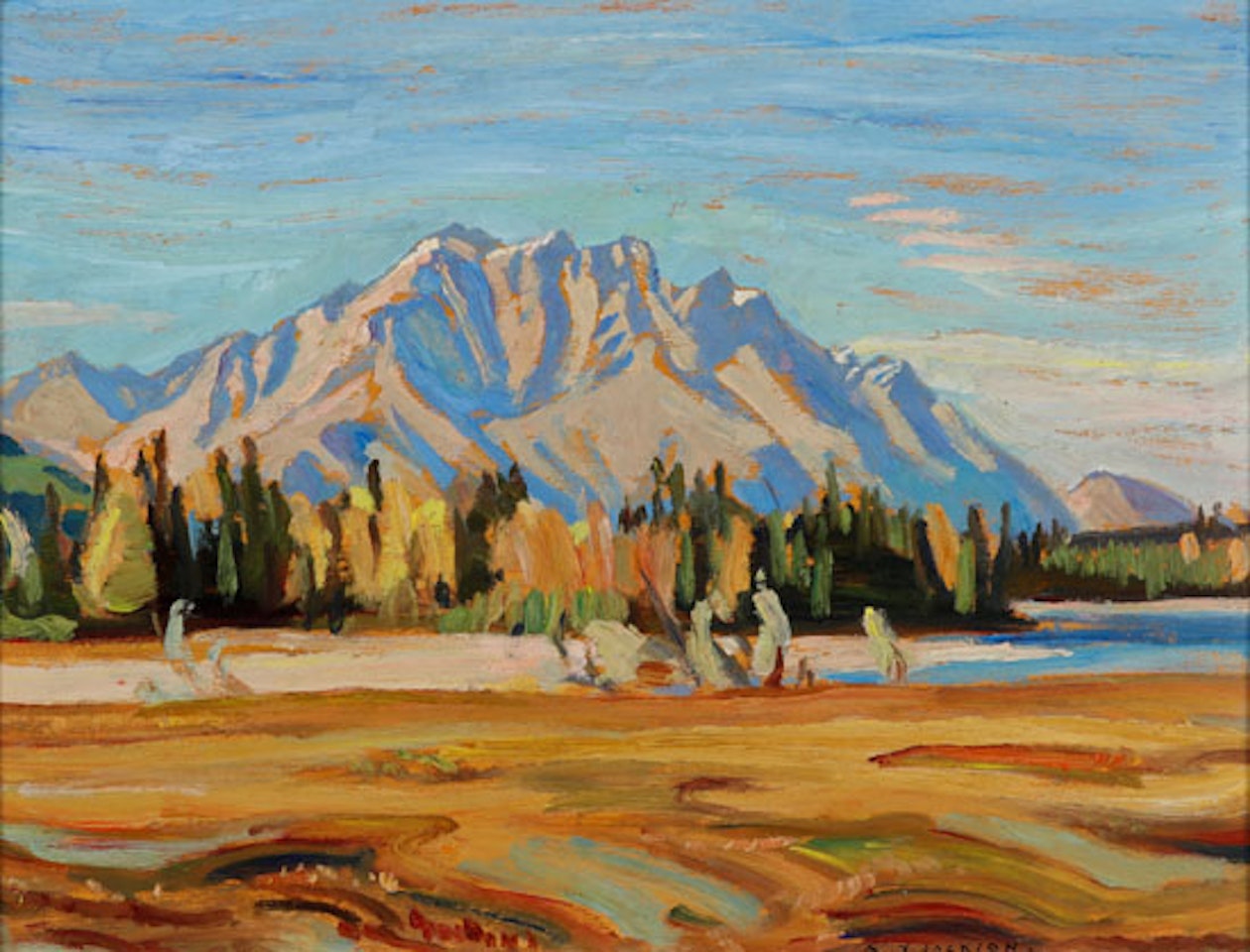 Cascade Mountain from Canmore by Alexander Young Jackson