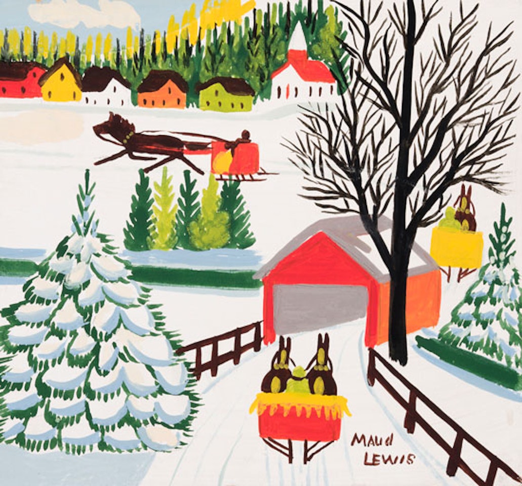 Snow Covered Bridge by Maud Lewis