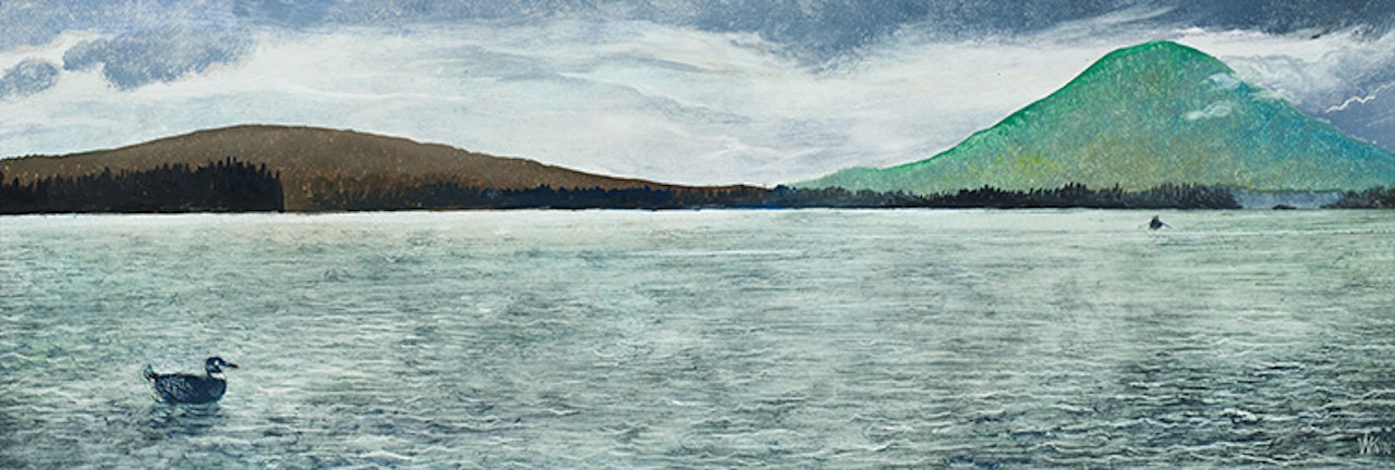 Mountain Lake Fantasy by William Kurelek