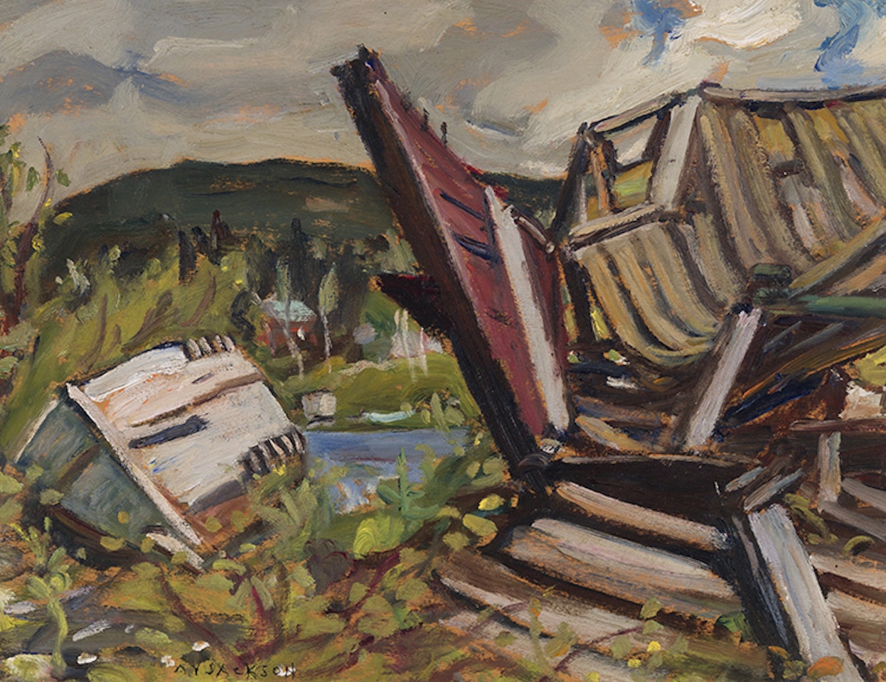 Old Wrecks, Wawa Ont by Alexander Young Jackson