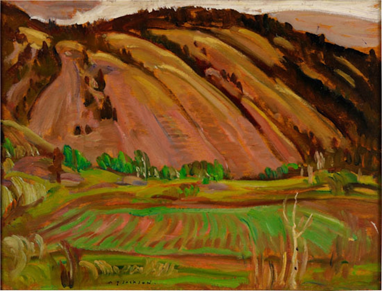 Caribou Country / Ranch on the Fraser River (verso) by Alexander Young Jackson