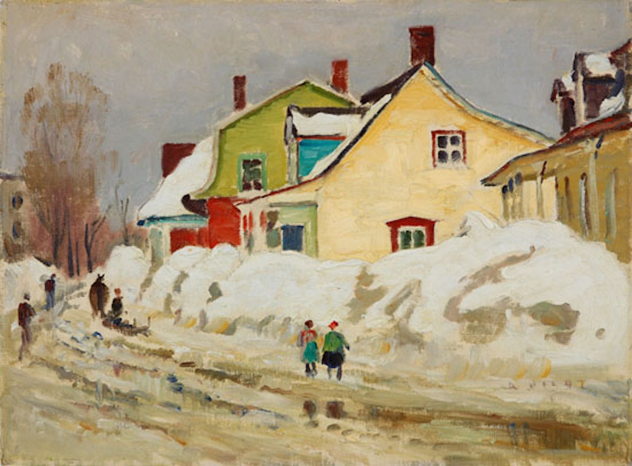 Yellow House, Baie St. Paul by Robert Pilot