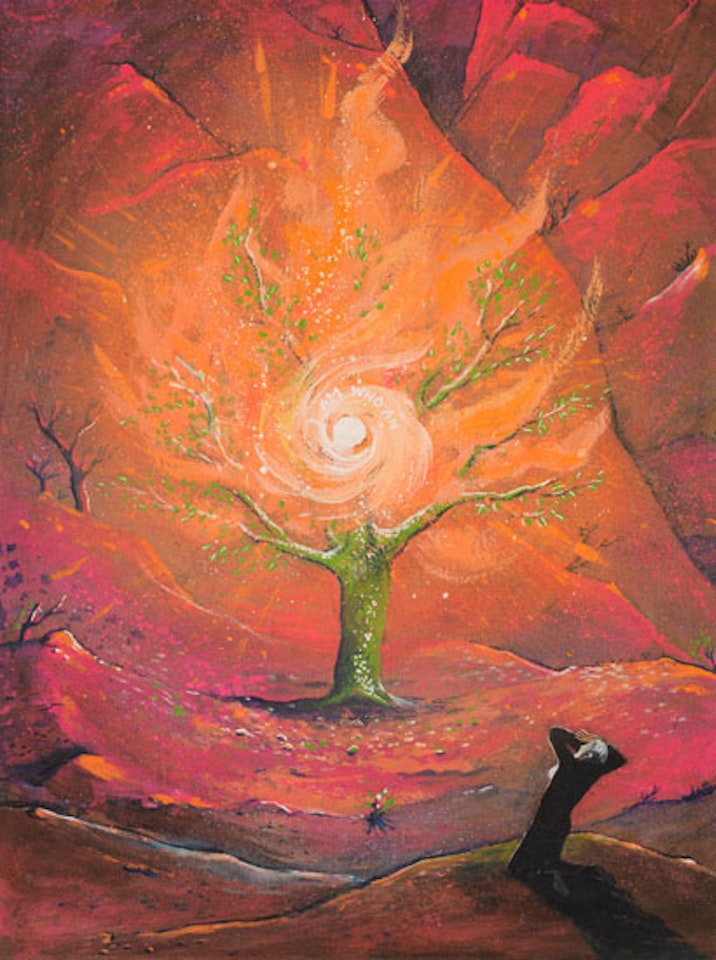 Moses and the Burning Bush by William Kurelek