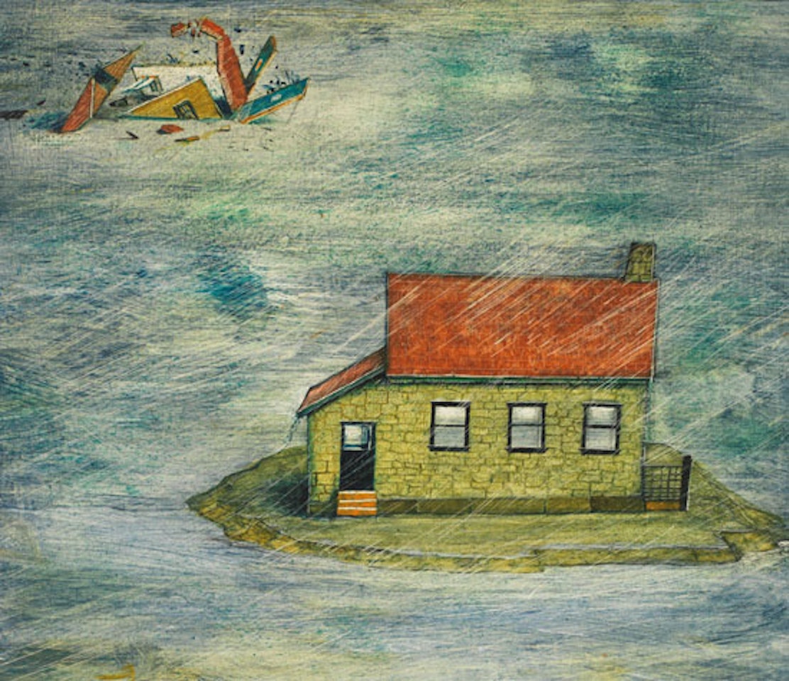 The House Built on Sand and the House Built on Rock by William Kurelek