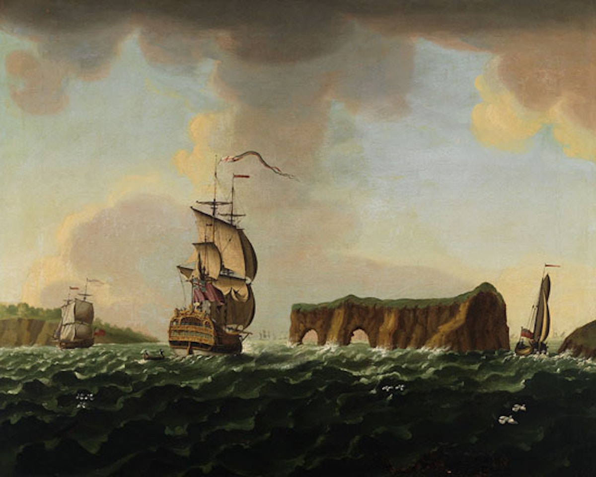 View of the Pierced Island, in the Gulf of the St. Lawrence by Francis Swaine