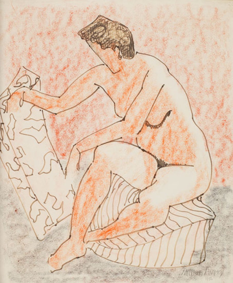 Nude with Pillows by Milton Avery