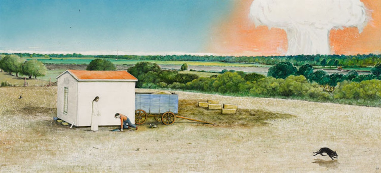 Untitled (from the Burning Barn Series) by William Kurelek