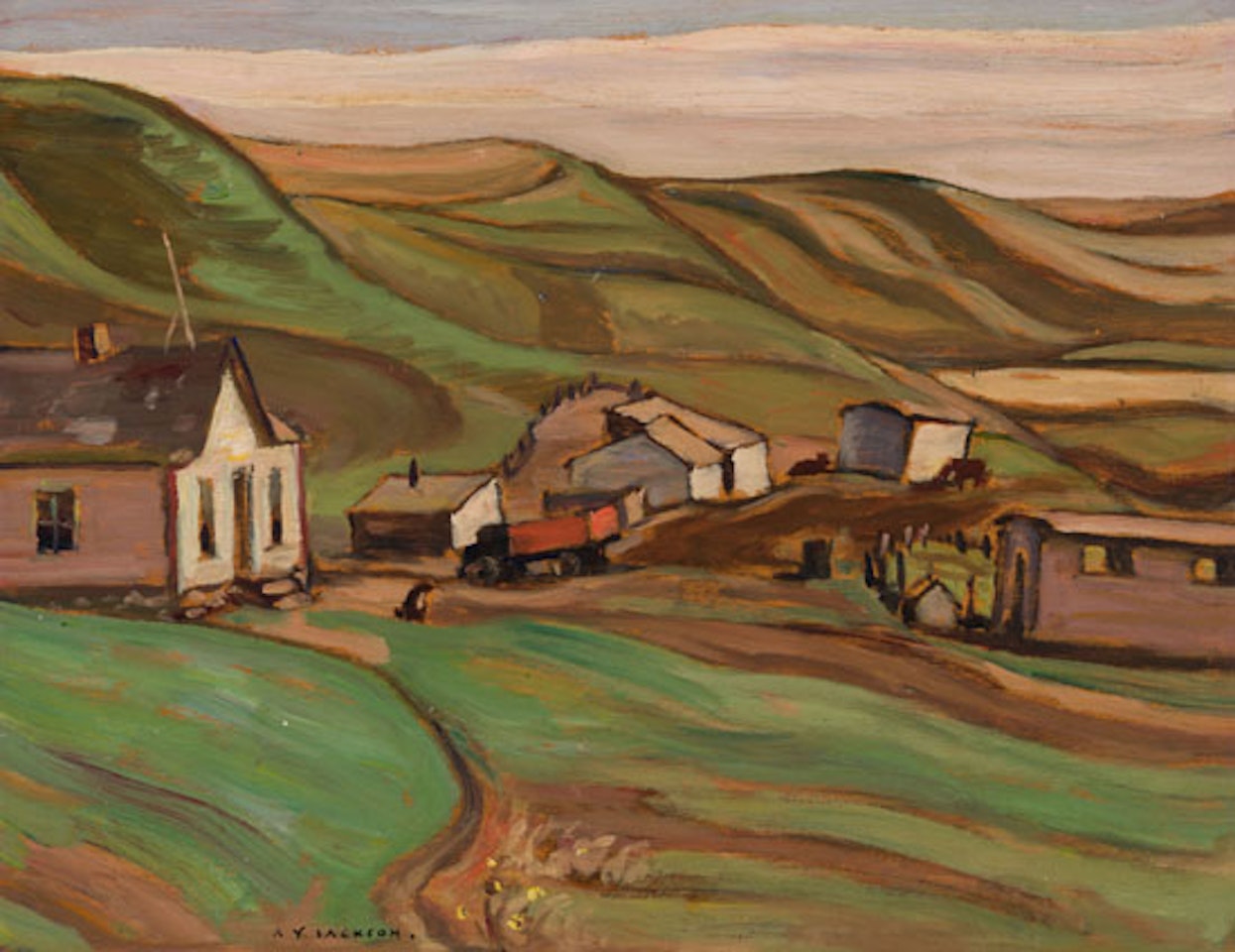 Farm at Rosebud, Alberta by Alexander Young Jackson