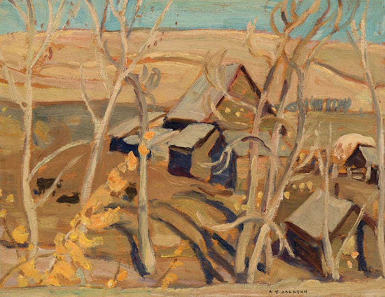 Farm at Pincher Creek, Alberta by Alexander Young Jackson