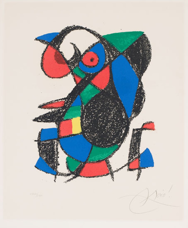 Untitled (Plate 9 from Lithographie II) by Joan Miró