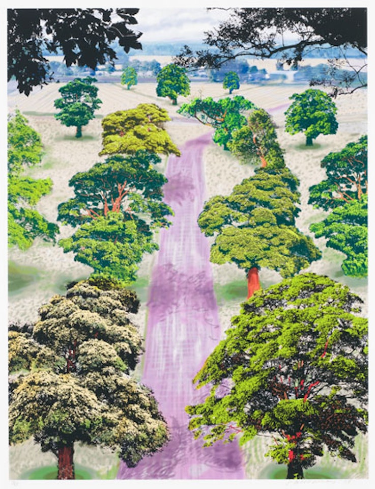 Summer Road Near Kilham by David Hockney